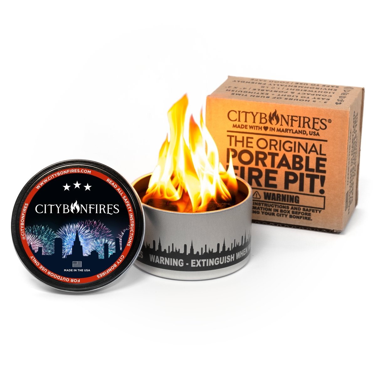 City Bonfire USA Limited Edition portable bonfire