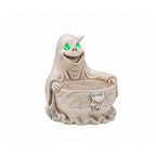 Halloween Ghost Storage Bowl Figurine with LED Light - White