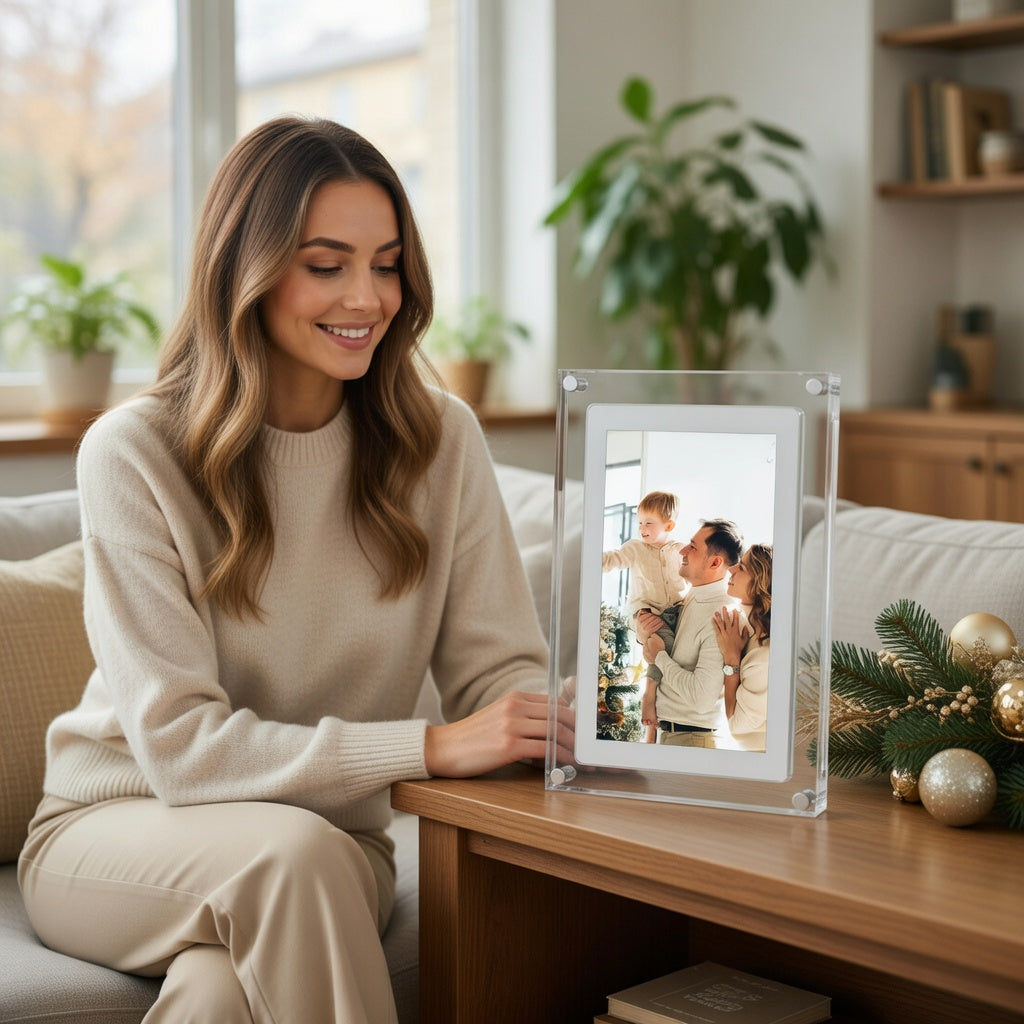 Digital Photo Frame with WiFi and Cloud Storage