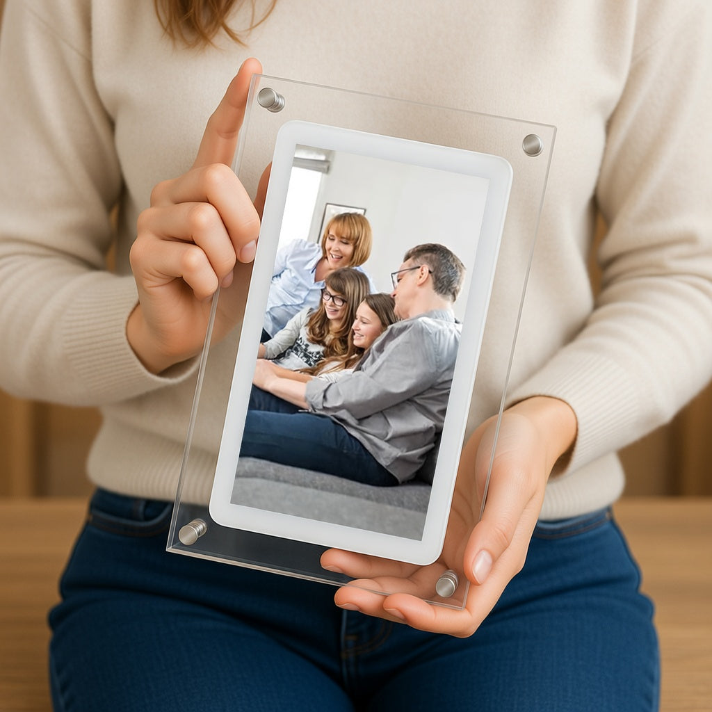 Digital Photo Frame with WiFi and Cloud Storage