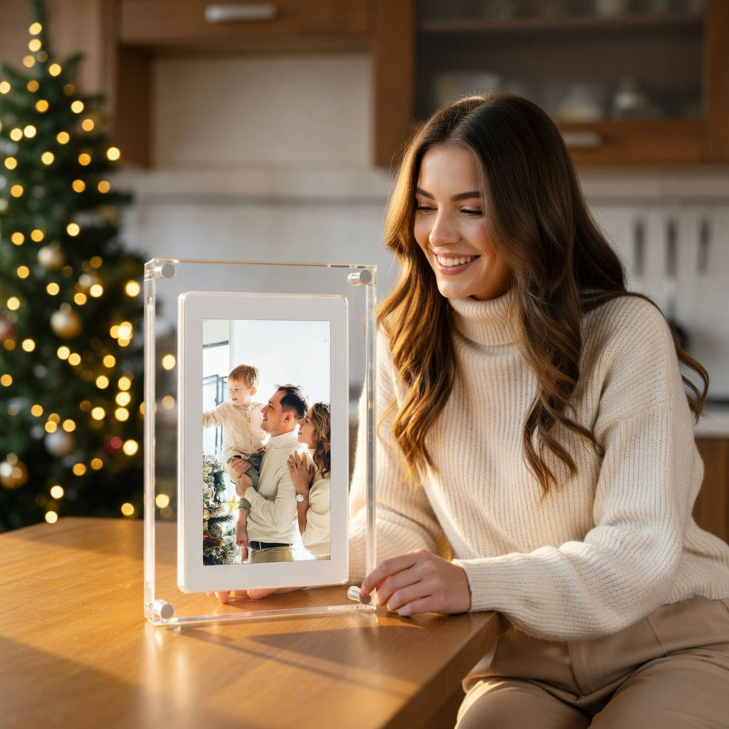Digital Photo Frame with WiFi and Cloud Storage