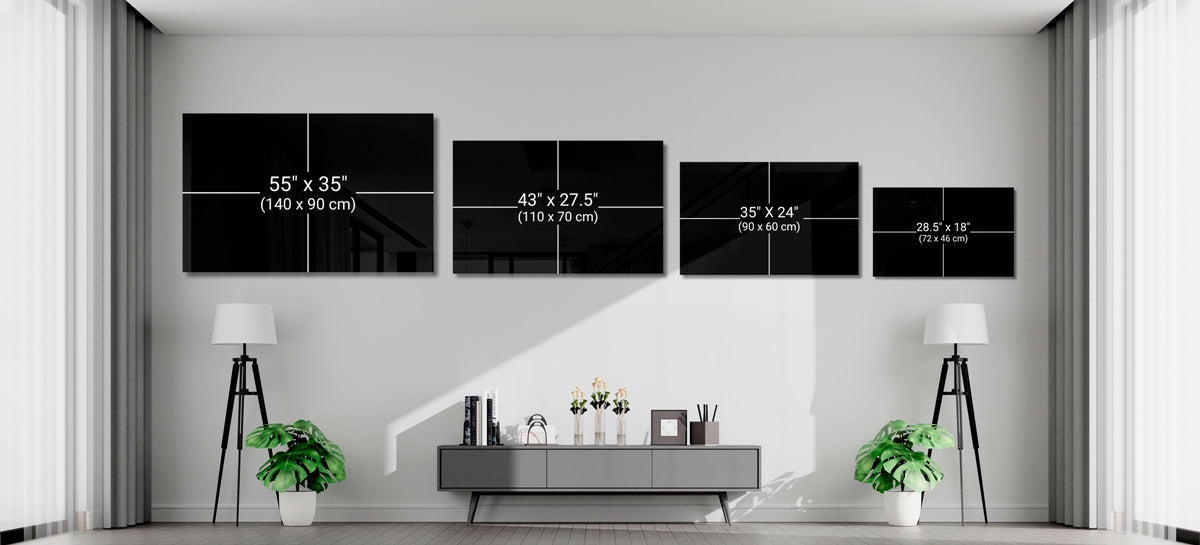 Golden Black Lily Elegance Glass Wall Art